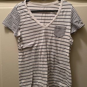 Black and white striped t shirt